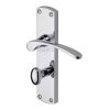 Sorrento Door Handle for Bathroom Luca Design Polished Chrome finish