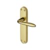 Heritage Brass Door Handle Lever Latch Sutton Design Polished Brass finish