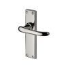 Heritage Brass Door Handle Lever Latch Windsor Design Polished Nickel finish