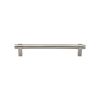 Heritage Brass Cabinet Pull Industrial Design 128mm CTC Satin Nickel Finish