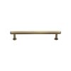 Heritage Brass Cabinet Pull Hexagon Design with 16mm Rose 128mm CTC Antique Brass finish