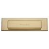 Heritage Brass Gravity Letterplate Satin Brass finish