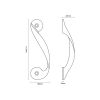 5207 Twisting Cabinet Handle