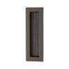 Reeded &nbsp;Rectangular Flush Pull 175 x 58mm Matt Bronze finish