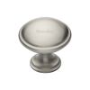 Heritage Brass Cabinet Knob Domed Design 32mm Satin Nickel finish