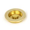 Polished Brass 75mm Plain Round Pull - Privacy Set