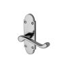 Project Hardware Door Handle Lever Latch Milton Short Design Polished Chrome finish