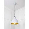 Smooth Brass Brindley Pendant in Birch