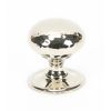 Polished Nickel Hammered Mushroom Cabinet Knob 38mm