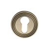 Heritage Brass Euro Profile Cylinder Escutcheon Antique Brass finish