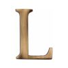 Heritage Brass Alphabet L Pin Fix 51mm (2") Antique Brass Finish