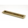 Aged Brass 250mm Plain Rectangular Pull