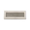 Heritage Brass Reeded Letterplate 10" x 4" Satin Nickel finishUK Registered Design Number 6202495