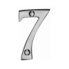 Heritage Brass Numeral 7 Face Fix 51mm (2") Satin Chrome finish