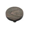 Heritage Brass Cabinet Knob Round Pine Design 38mm Aged Copper finish