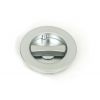 Satin Chrome 60mm Plain Round Pull - Privacy Set