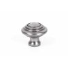 Natural Smooth Ringed Cabinet Knob - Small