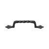 Black Iron Rustic Cabinet Pull Twist Design 143mm CTC