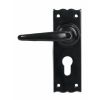 Black Oak Lever Euro Lock Set