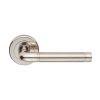 Serozzetta Quaranta Lever On Rose - Polished Nickel/Satin Nickel