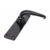 Black Smooth Lever Latch Set