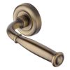 Heritage Brass Door Handle Lever Latch on Round Rose Lincoln Design Antique Brass finish
UK Registered Design Number 6228268