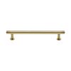 Heritage Brass Cabinet Pull Contour Design with 16mm Rose 160mm CTC Polished Brass finish