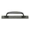 Rustic Dark Bronze Cabinet Pull Handle On Plate 228mm