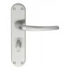 Lilla Lever On Wc Backplate - Satin Chrome