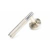 Polished Nickel Brompton Lever on Rose Set (Beehive) - Unsprung