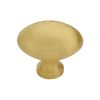 Heritage Brass Cabinet Knob Victorian Oval Hammered Design 38mm Satin Brass finish