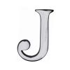 Heritage Brass Alphabet J Pin Fix 51mm (2") Polished Chrome Finish