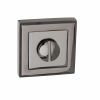 STATUS WC Turn and Release on Square Rose - Black Nickel