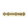 Heritage Brass Door Bolt Straight 6" x 1.25" Polished Brass finish