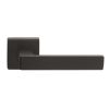 Techna Lever On Square Rose   - Matt Black