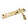 Polished Brass Reeded Slimline Lever Espag. Lock Set