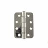 Atlantic Radius Corner Ball Bearing Hinges 4" X 3" X 3mm - Polished Stainless Steel (Pair)