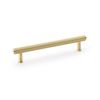 Alexander & Wilks - Crispin Reeded T-bar Cupboard Pull Handle - Satin Brass PVD - 160mm