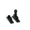 Black Prestbury Brighton Fastener - Narrow (Square)