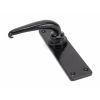 Black Smooth Lever Latch Set