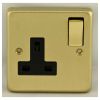 Eurolite Stainless Steel 1 Gang Socket Satin Brass