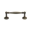 Heritage Brass Cabinet Pull Colonial Design 96mm CTC Antique Brass Finish