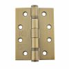 Atlantic Ball Bearing Hinges Grade 13 Fire Rated 4" x 3" x 3mm - Satin Brass (Pair)