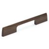 Wooden Cabinet Pull Handle Slim Metro Design 224mm Walnut Finish