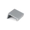 Satin Chrome 50mm Plain Edge Pull