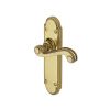 Heritage Brass Door Handle Lever Latch Adam Design Polished Brass finish