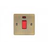 Eurolite Enhance Decorative 45Amp Switch with Neon Indicator Antique Brass