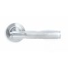 Polished Chrome Brompton Lever on Rose Set (Beehive)