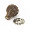 Rosewood and PN Beehive Cabinet Knob 35mm