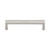 Heritage Brass Cabinet Pull Wide Metro Design 128mm CTC Polished Nickel Finish